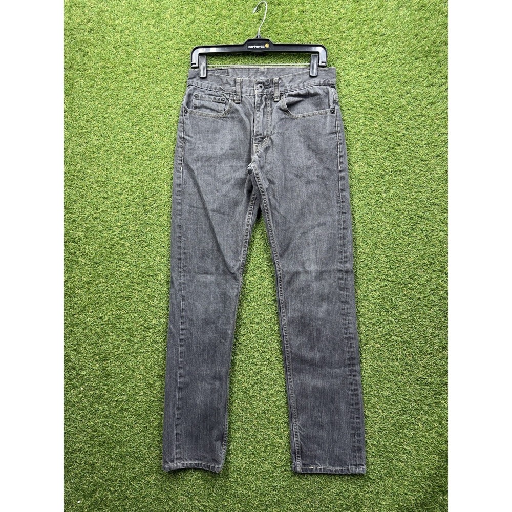 Levis 511 Jeans Mens 31x32 Black Slim Fit Stretch Denim Modern Red Tab Casual